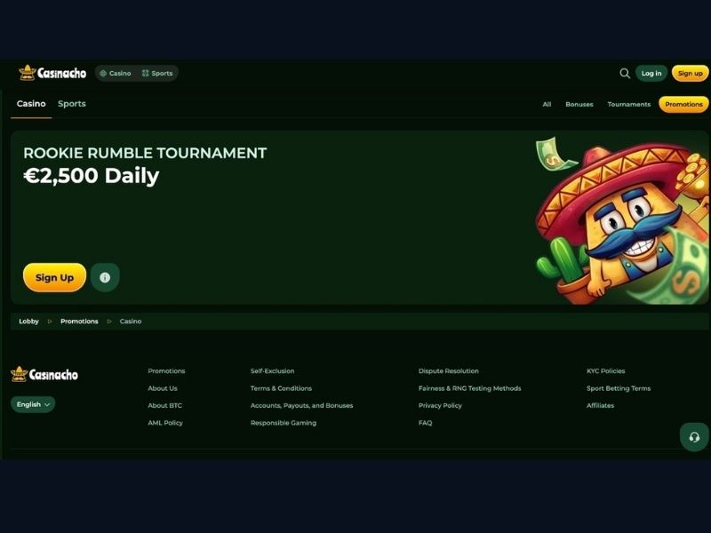 Spinola Liga 2026 e Daily Bronze da smartphone su Casinacho Casino per l'Italia